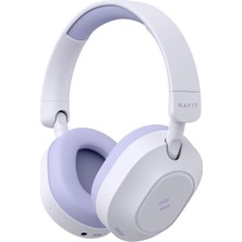 Odea Havit H668BT Anc Bluetooth Kulaküstü Kulaklık - 80 Saat, Anc, Çift Cihaz Desteği, Hi-Res Audio (Mor)