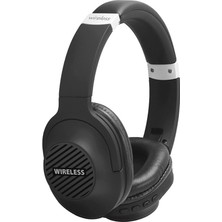 Odea Psr Aksesuar BT850 Bluetooth Kulaklık | 90° Dönebilen | Katlanabilir ve Ayarlanabilir Kulak Üstü Tasarım | Type-C Şarj | Aux 3.5mm Giriş | Paslanmaz Çelik Kafa Bandı (Siyah)