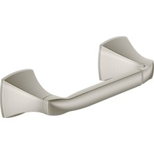 Odea Moen Voss Collection Fırçalanmış Nikel Döner Tuvalet Kağıdı Tutacağı, Duvara Monte Çift Direkli Tuvalet Kağıdı Tutacağı, YB5108BN 34 x 7,7 x 12,5 cm