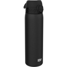 Odea Ion8 Sızdırmaz Ince Içecek Şişesi, Paslanmaz Çelik, Siyah, 600 ml (20 Oz)