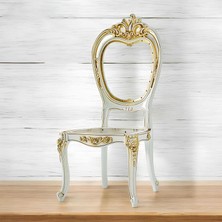 Odea BADEM10 Bella Sandalye Sert Plastik Krem Altın Gold Koltuk Bahçe Balkon Mutfak Yemek Masası Sandalyesi