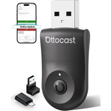 Odea Ottocast Mini 2025 2'si 1 Arada Kablosuz Carplay/android Otomatik Adaptör, 5ghz Wifi, 2016+ Otomobiller Için Otomatik Bağlantı