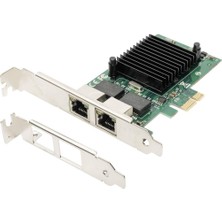 Odea Dıgıtus Io Kartı - Pcıe - RJ45 Ağ Kartı - 2 Port - Gigabit Ethernet - 1 Gbit/s - Pcı-Express