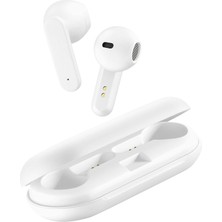 Odea Aql Urban | Kablosuz Tws Bluetooth Kulaklık, Mikrofonlu, Akıllı Telefonlar Için – 3 Saat Pil Ömrü 1,5 Saat Şarj Süresi – Stereo – 4'lü Şarj Kutusu – Beyaz