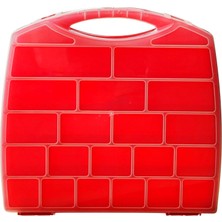 Odea Kyrotech 20 Bölmeli Organizer, Küçük Parçalar Saklama Kutusu, Şeffaf Plastik Alet Düzenleyici Saklama Kutusu Vidalar, Cıvatalar, Çiviler, Boncuk Için Avandanlık Kırmızı