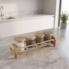 Odea Aryıldız 4 Parça Standlı Baharatlık Seti 200 ml