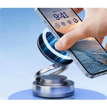 Odea Apera GA37 Mag-Safe ile Uyumlu Ultra Sağlam Vakumlı Mini Araç Telefon Tutucu Ev Spor Salonu Fayans Ayna