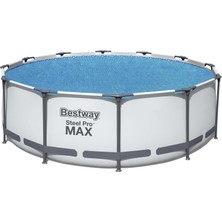 Odea Bestway Flowclear Güneş Örtüsü, 356 Cm, Yüzey Havuzları Için, Mavi