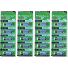Odea Mettzchrom 23A 12V Alkalin Pil Garaj Bariyer Kepenk Oyuncak Alarm Kumandası Kapı Zili Pili 20 Adet A23 E23A MN21 MS21 L1028 VA23GA