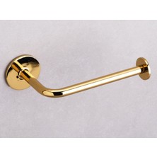 Odea Bobo Duvara Monte Yapışkanlı Tuvalet Kağıtlığı Altın Rengi 45X78X151 mm