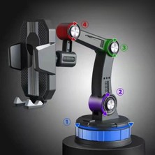 Odea Buffer® Jel Vantuzlu Cama Takılabilen Güçlü 360 Derece Dönebilen Ayarlanabilir Araç Içi Vantuzlu Telefon Tutucu