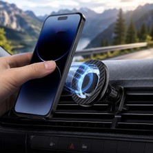 Odea Coverzone Manyetik Araç Içi Telefon Tutucu 360° Döner Başlıklı Güçlü Mıknatıslı Telefon Standı, Havalandırma Izgarası Montajlı Kolay Kurulum, Geniş Uyumluluk, Siyah T20-C28