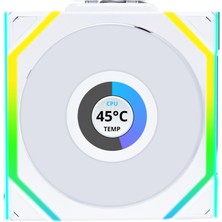 Odea Lian Li Unı Fan Sl Wıreless LCD 1X120MM Beyaz Kasa Fanı (G99.12SLLCD1W1W.00)