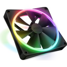 Odea Nzxt F140 Rgb Duo - 140MM Çift Taraflı Rgb Fan - 20 Ayrı Adreslenebilir LED - Dengeli Hava Akımı ve Statik Basınç - Akışkan Dinamik Rulman - Pwm Kontrolü - Titreşim Önleyici Kauçuk Köşeler - Siyah