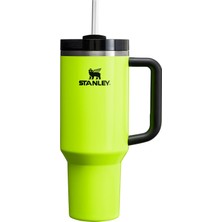 Odea Stanley Quencher H2.0 Flowstate Paslanmaz Çelik Vakum Yalıtımlı Bardak Kapaklı ve Pipetli Su, Buzlu Çay Veya Kahve, Smoothie ve Daha Fazlası Için, Neon Sarı, 40 Oz