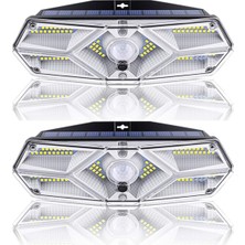 Odea Greentech Güneş Enerjili Hareket Sensörlü, 6 Taraflı 104 LED AYDINLATMA/GT-SL13-2 Adet