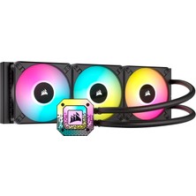 Odea Corsair Icue H115I Elite Capellıx Xt Cpu Sıvı Soğutucu - Iki Fan AF140 Rgb Elite - 280 mm Radyatör - Intel® Lga 1700, 1200, 115X, 2066, Amd® Am5, Am4 - Siyah