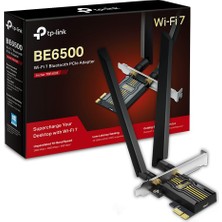 Odea Tp-Link Archer TBE400E | BE6500 Wi-Fi 7 Pcıe Adaptör | Bluetooth 5.4 | Üç Bant 2882 + 2882 + 688 Mbps | Çift Anten | Wpa3 Güvenlik | Ofdma & Mu-Mımo | Windows 11 64-Bit Uyumluluk