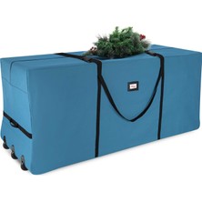 Odea Hearth & Harbor 2,7 M'ye Kadar Uygun, Yapay, Demonte Ağaçlar, Kolay Taşıma ve Taşıma Için Sağlam Saplar ve Tekerlekler, Yırtılmaz Oxford Deniz Çantası, 600D Polyester, Çelik Mavisi, L