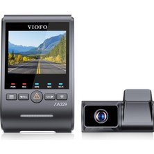 Odea Viofo A329T 2 Kameralı Ön+Arka 4K 60FPS+2K Wi-Fi 6 Hdr Sony Starvıs 2 Sensör Gps'li SSD Destekli Araç Kamerası