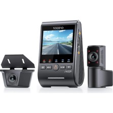Odea Viofo A329SW 3 Kameralı Ön+Iç+Arka Su Geçirmez 4k+2k+2k Sony Starvıs 2 Sensör Gps'li Araç Kamerası