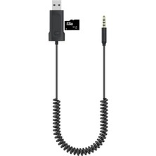 Odea Coverzone Bluetooth Adaptor Aux 3.5mm Girişli Bluetooth Çevirici Araç Araba Bilgisayar Speaker Yada Bluetooth Özelliği Olmayan Cihazlara Bluetooth Erişimi Için 35CM BT750 (BT750)