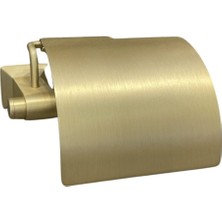 Odea System Bowlıne Kapaklı Tuvalet Kağıtlığı Mat Altın 92X95X157 mm Renksiz Tek Ebat BA1001 010 Bb