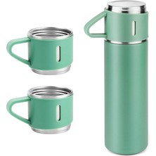 Odea 500 ml Paslanmaz Çelik Termos – Çift Katmanlı Vakum Yalıtımlı Bardaklı Termos Şişe – 12 Saat Sıcak & 12 Saat Soğuk Tutma – Bpa Içermez – Seyahat, Ofis ve Kamp Için (Yeşil)