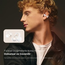Odea Soundpeats Pop Clip Open-Ear Enc Ows Bluetooth 5.4 Kablosuz Kulaklık Beyaz