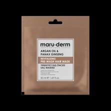 Odea Maru.derm Duş Öncesi Saç Maskesi, Argan Yağı ve Asya Ginsengi, Yenileyici, 50 ml