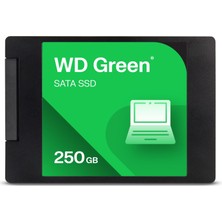 Odea Western Digital Wd Yeşil Sata 250GB, 545MB/SN'YE Kadar, 2,5 Inç/7 Mm, 3y Garanti, Dahili Katı Hal Sürücüsü (Ssd) (WDS250G5G0A-00CPT0)