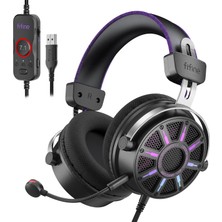 Odea Fıfıne Wired Open Back Gaming Headset, Open Acoustic Audio, Breathable Mesh Fabric, 7.1 Surround Sound, Vibrant Rgb, USB Control Box, Over-Ear Headphone With Mic For Pc, Ps5/ps4, Laptop, Mac - H19BP