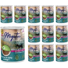 Odea Mystic Yetişkin Köpek Biftekli ve Jöleli Konserve Yaş Mama 400 gr x 12 Adet