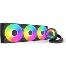 Odea Arctıc Liquid Freezer Iıı Pro 420 A-Rgb – Pc Sıvı Soğutma, Aıo Cpu Için, 3 x 140 Mm, 38 mm Radyatör, Pwm Pompası, Vrm Fan, Amd Am5/am4, Intel LGA1851/1700 Kontak Çerçevesi – Siyah