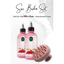 Odea Eyüp Sabri Tuncer Sirke Saç Toniği Frambuazlı 100 ml x 2 Adet ve Masaj Şampuan Fırçası Pembe
