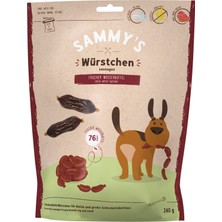 Odea Sammy's Sosis, Manda, Köpekler Için Bol Taze Etli Sulu Atıştırmalık, 1 x 240 G