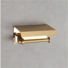 Odea System Sparklıne Kapaklı Tuvalet Kağıtlığı Gold Renk 85X17X170 mm