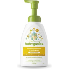 Odea Babyganics Bebek Şampuanı+ Vücut Yıkama Pompası Şişesi, Papatya Mine Çiçeği, 16OZ