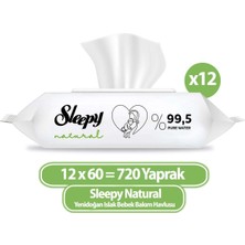 Odea Sleepy Natural Yenidoğan Islak Havlu Mendil 60X12 720 Yaprak