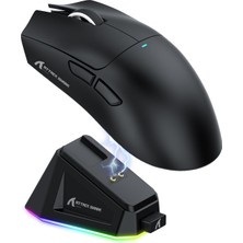 Odea Attack Shark X11 Manyetik Şarj Yuvası Oyun Faresi, Pixart PAW3311 Oyun Sensörü, Bt/2.4g Kablosuz/kablolu Oyun Faresi, 22000 Dpı, WIN11/XBOX/PS/MAC Için Ofis Faresi Oyuncu Faresi (Siyah)