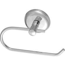 Odea BADEM10 Yapışkanlı Tuvalet Kağıtlık Aparat Kapalı Wc Kağıt Standı Bez Havluluk Paslanmaz Metal Sağlam Krom