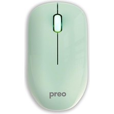 Odea Preo M19 Ergonomik Pastel Kablosuz Sessiz Mouse Yeşil