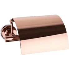 Odea System Hoop Kapaklı Tuvalet Kağıtlığı Rose Renk 85X118X170 mm