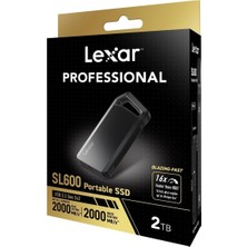Odea Lexar Professional SL600 2tb 2000MB/SN Taşınabilir SSD LSL600X002T-RNBNG