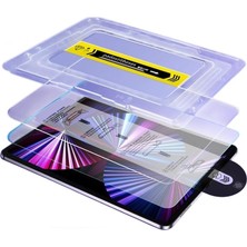 Odea Kolay Kurulum Mekanizmalı Tablet Cam Samsung S10 Fe Plus 13.1 SM-X626 ile Uyumlu Tablet Ekran Koruyucu Aparatlı Dokunmatik Kurulum Temperli Cam Oto Hizalama