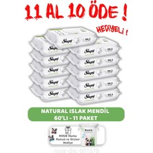 Odea Sleepy 11 Al 10 Öde Natural Yenidoğan Islak Bebek Havlusu 60'lı ve Rosıe