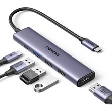 Odea Ugreen USB C Hub, Pd 100W, 4K Hdmı, MacBook Pro/air, iPad Pro/air, Surface Pro/go, Galaxy Tab, Galaxy S23/S22 Vb. ile Uyumlu USB A 3.0.