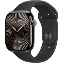 Odea Apple Watch Series 10 Gps + Cellular 46 mm Arduvaz Kasa Akıllı Saat ve Siyah Spor Kordon - S/m. Fitness Takibi, Ekg Uygulaması, Hep Açık Retina Ekran, Suya Dayanıklı Tasarım