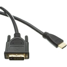 Odea Coverzone HDMI To DVI 15 Pin Kablo 1.5 Metre Altın Uçlu Yüksek Hızlı Görüntü Aktarım Kablosu Full Hd 1080P Destekli Monitör Tv Projeksiyon Bağlantı Kablosu Dayanıklı | ZR142