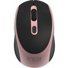 Odea Inca IWM-211RG 1600DPI Silent Rose Wireless Mouse Tamamen Simetrik Zarif Şekil ve Rahat Kullanma Sessiz Tuşlaraçma- Kapama Tuşu 800 1200 1600 Dpı Optik Çözünürlük Çalışma Menzili 10 Metre